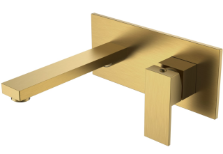 Встраиваемый смеситель для раковины Boheme Qubic 475-BR бронза